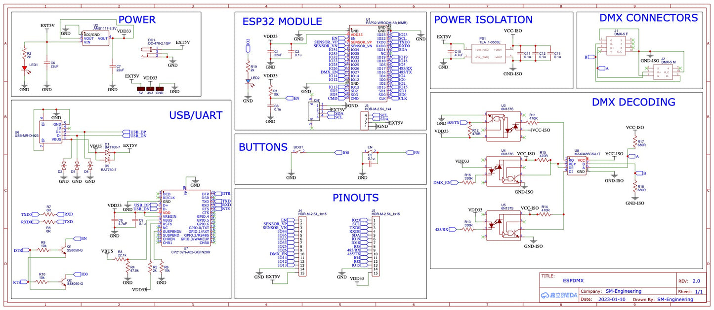 ESPDMX Development Board